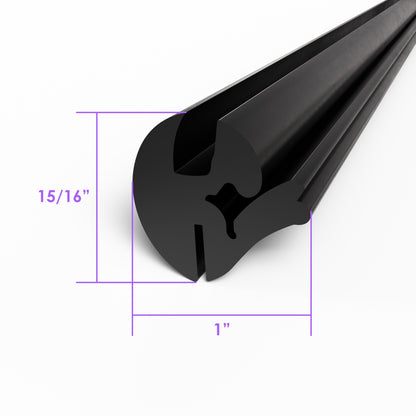 1/4"Windshield and Fixed Side Window Seal 1/16" thickness, 50 Piece; LP 101-B 50