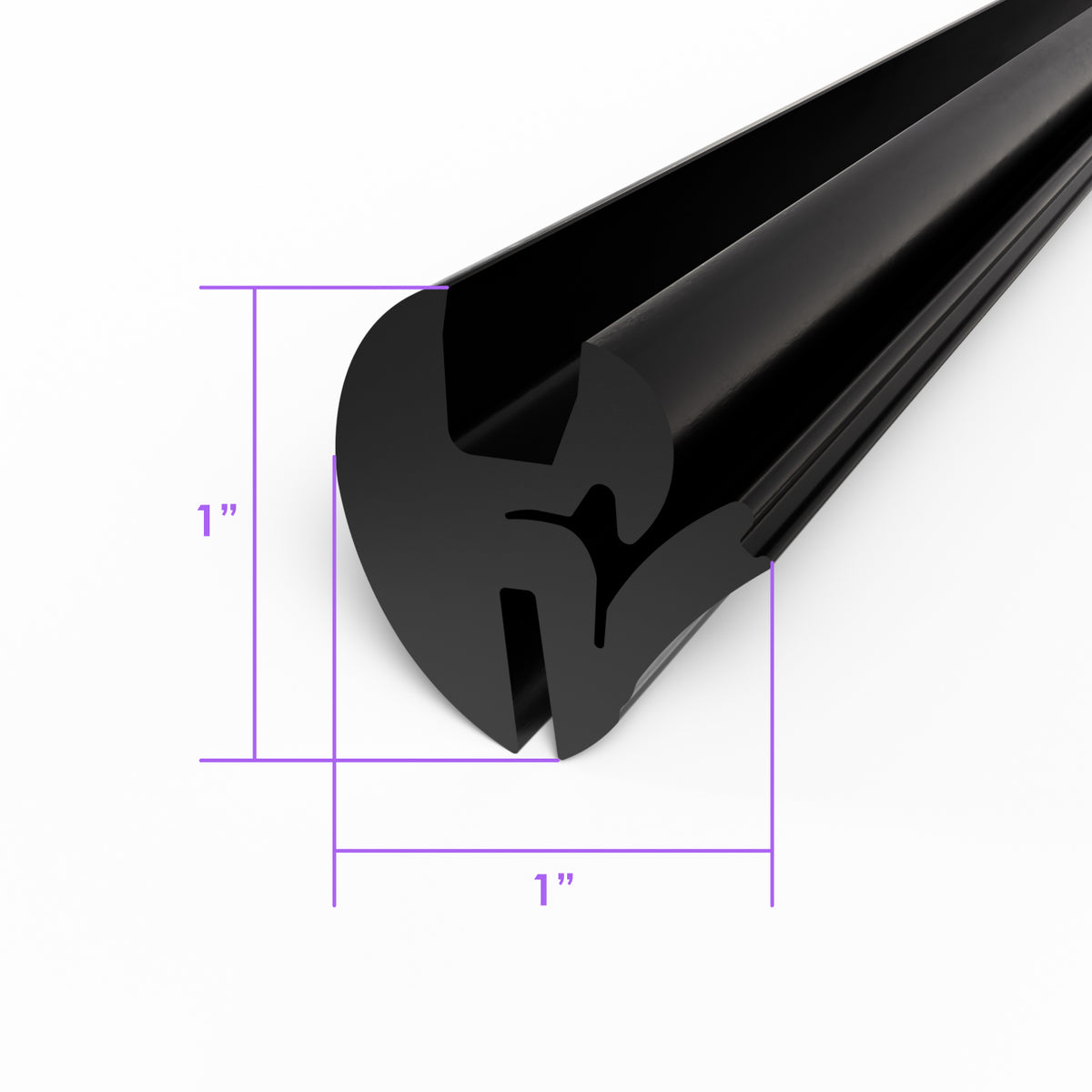 1/4"Windshield and Fixed Side Window Seal 1/8" thickness, 25 Piece; LP 101-F 25