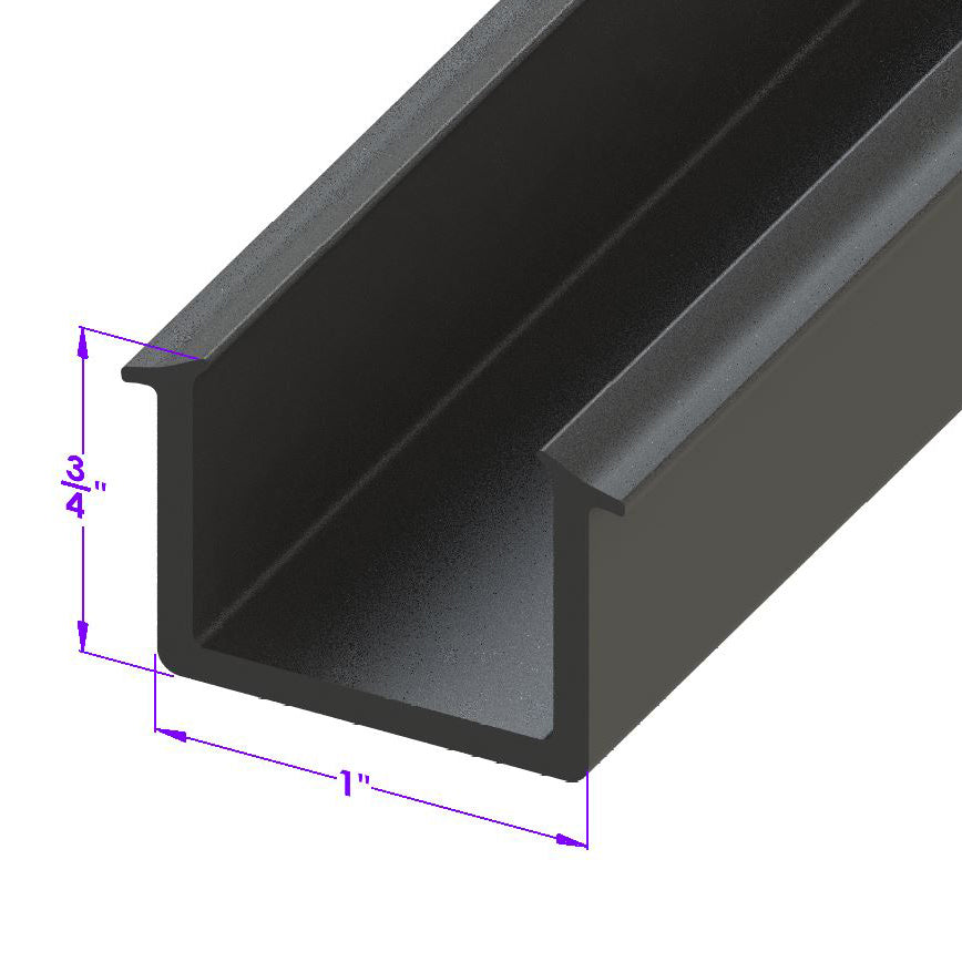 Large "U" Channel 15/16" wide X 3/4" deep, 13/16" Width; LP 102-U