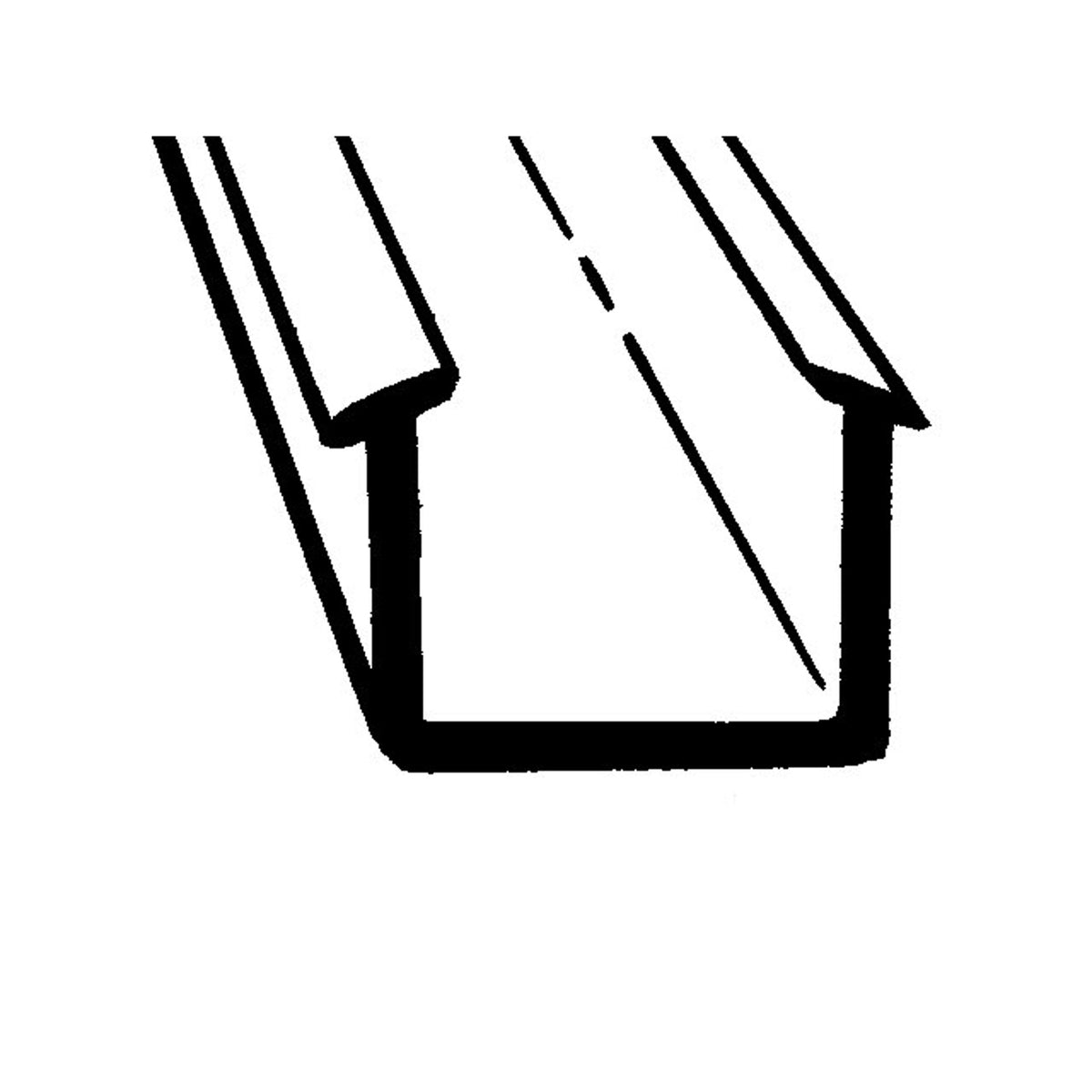 Large "U" Channel 15/16" wide X 3/4" deep, 13/16" Width; LP 102-U