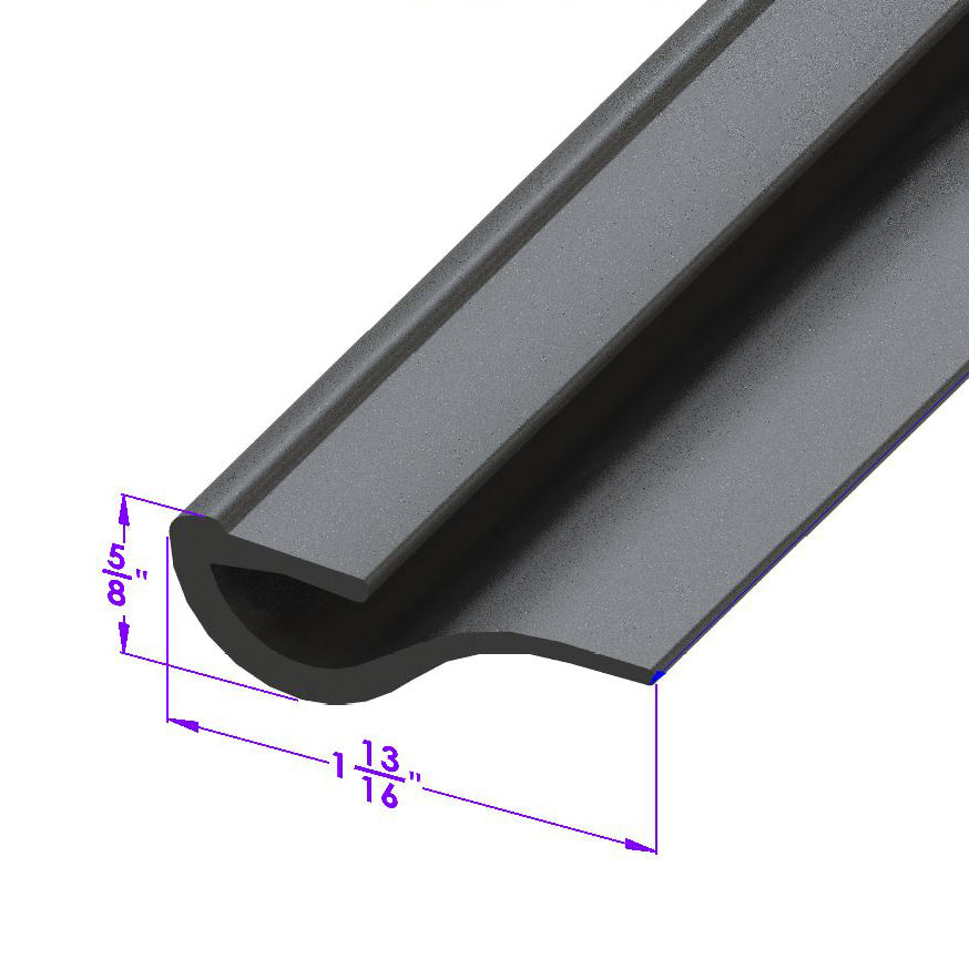 Door Bottom Seal For Ford Model 81 A 1938, Deluxe, Standard 1939; LP 104-G/FT