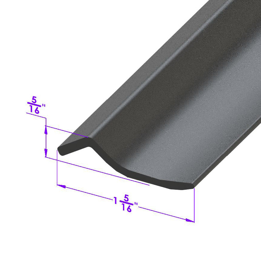 Side Roof-Rail Seal; LP 107-B/FT