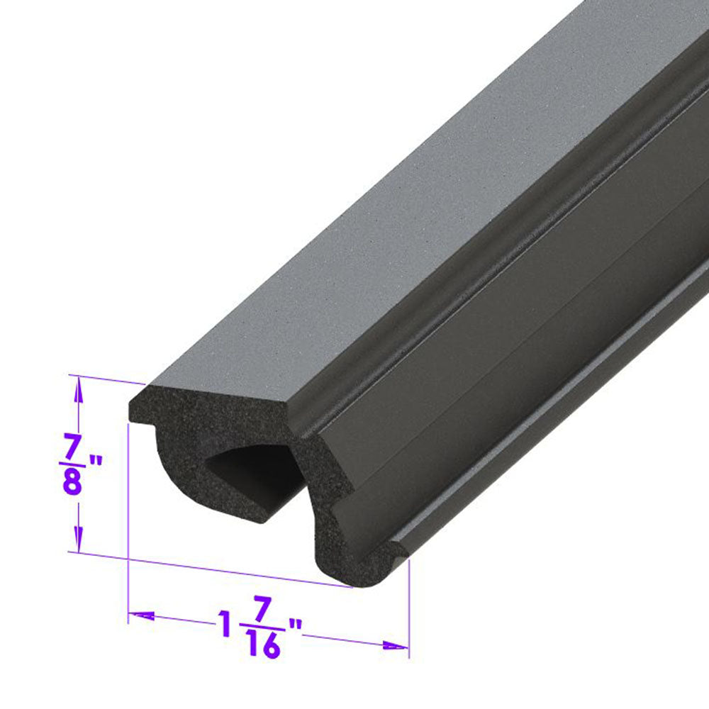 Convertible top-rail seal 1-3/4 in. W x 7/8 in.; LP 110-MQ