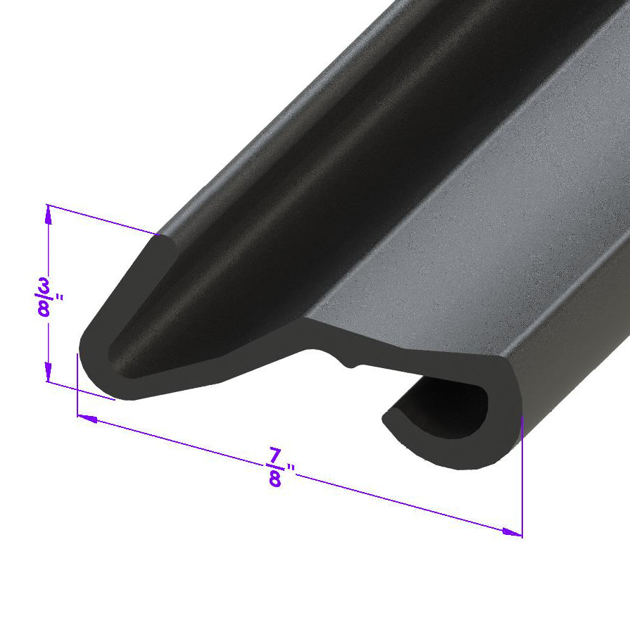 Fender Skirt Seal For Chevrolet Bel Air 1950-1954; LP 111-J
