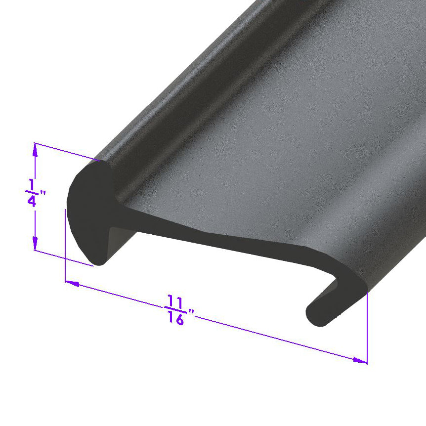 Fender Skirt Seal - Approximately 10 ft, Used Per Car; LP 111-M