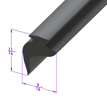 Door Side Seal Fits in Track; LP 112-D