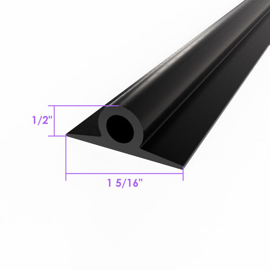 Solid Rubber Seal - Trunk Seal, Door Seal, Convertible Top Header Seal; LP 112-G