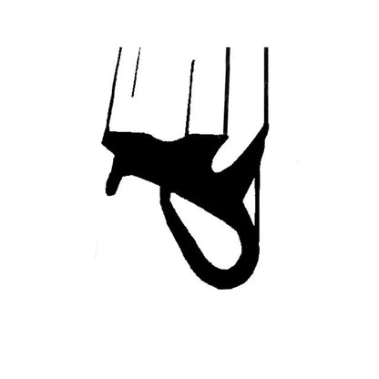 Side Roof Rail Seal Fits in Metal Retainer; LP 120-A