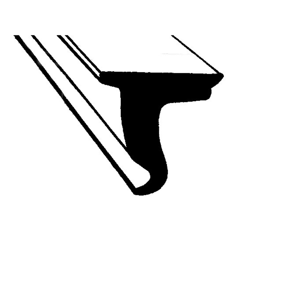 Convertible Top Rail Seal - Universal Seal For Street Rods & Customs; LP 12-B