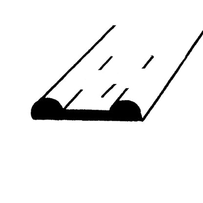 Cowl and Hood Seal - All rubber, 3/4" Wide; LP 14-C