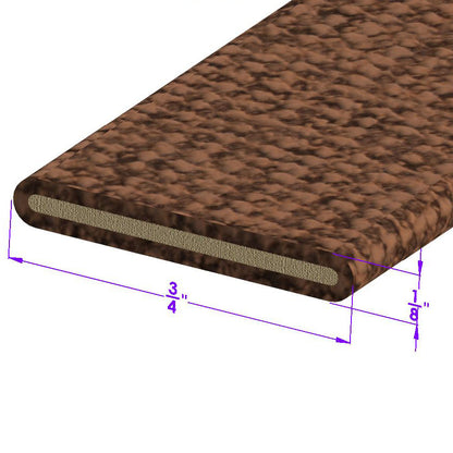 Cowl and Hood Seal - Brown Cloth, 11/16" Wide; LP 14-H