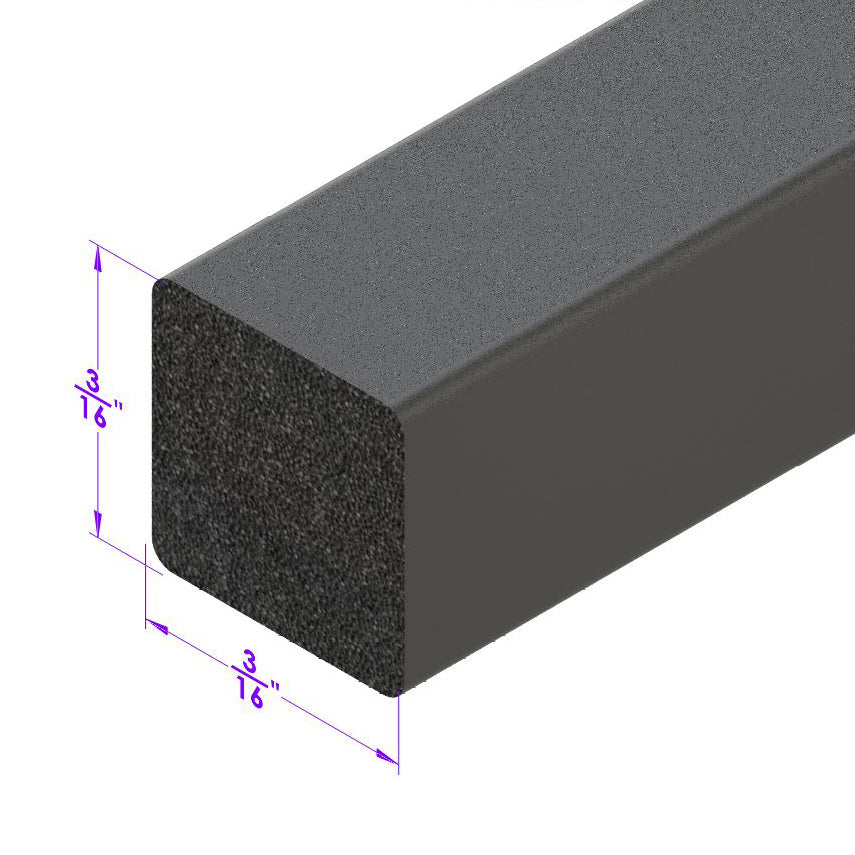 0.187" Square Extrusion; LP 2111
