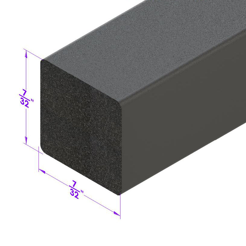 0.225" Square Extrusion; LP 2113