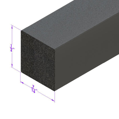 0.4875" Square Extrusion; LP 2121