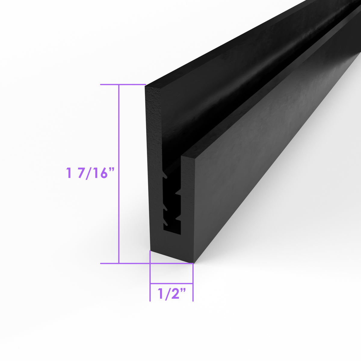 Large "U" Channel For Covering Rough Fiberglass Edges; LP 23-D