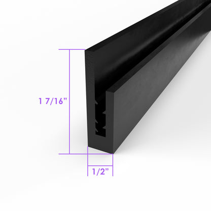 Large "U" Channel For Covering Rough Fiberglass Edges; LP 23-D