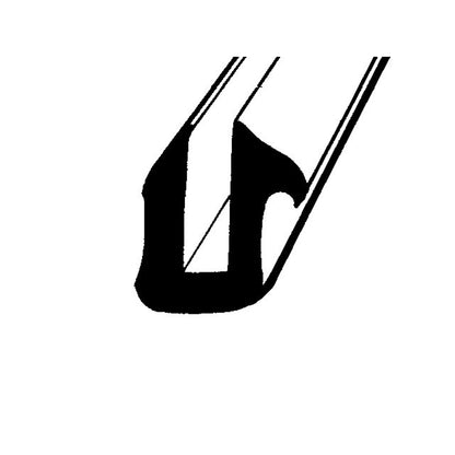 Windshield and Rear Window Seal Fits Some Models without Chrome Garnish; LP 30-B