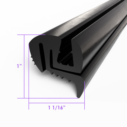Windshield and Rear Window Seal For Cars with Chrome Garnish; LP 30-HX