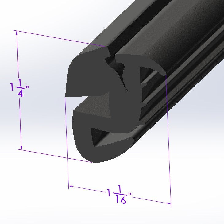 Windshield and Rear Window Seal without Lockstrip; LP 30-S/WO