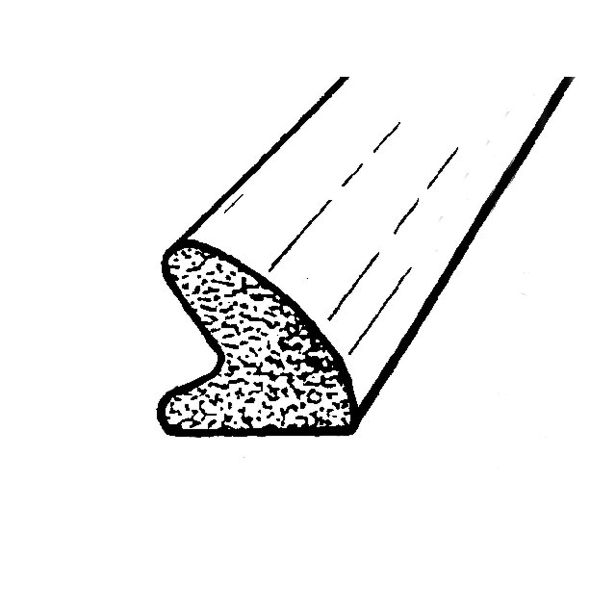 Trunk Seal Sponge Rubber; LP 42