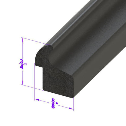 Trunk Seal For Cars with narrow gutters, Sponge Rubber; LP 50-B