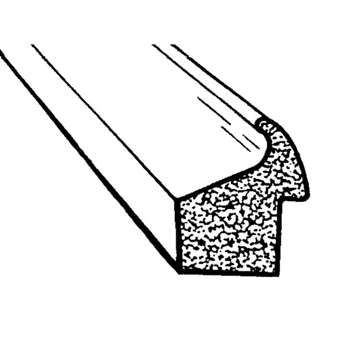 Trunk Seal For Cars with narrow gutters, Sponge Rubber; LP 50-B