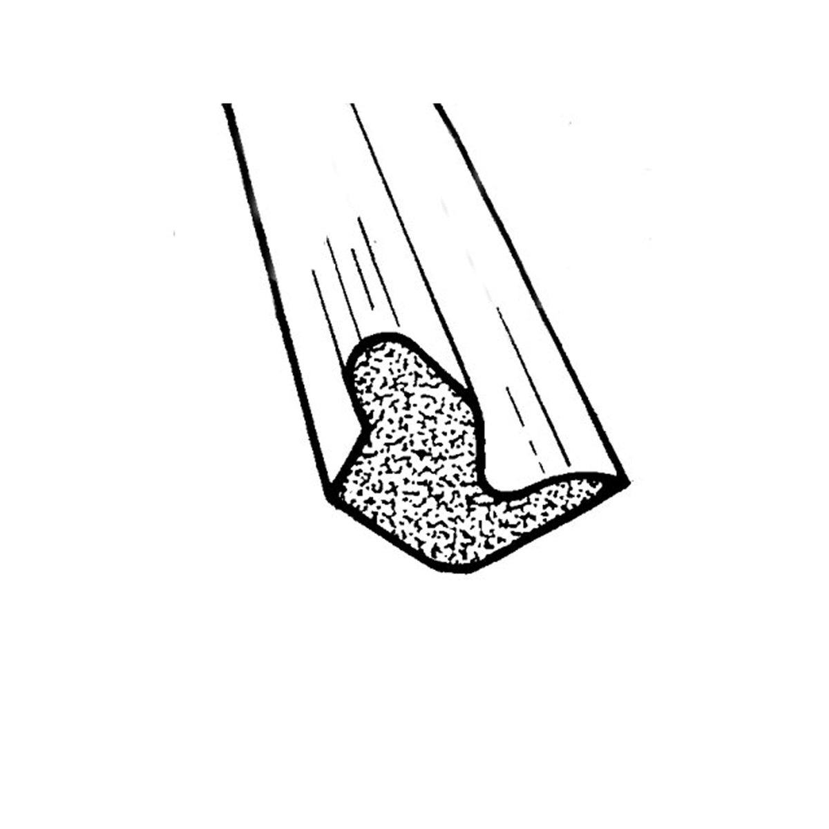 Decklid Seal Fits lower edge and sides of decklid, Sponge Rubber; LP 52