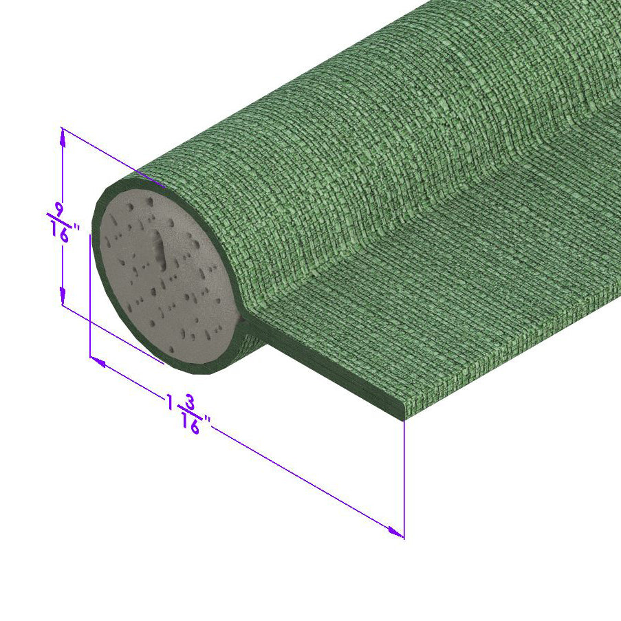 Forest Green, Cloth-Covered Sponge Windlace; LP 57-J