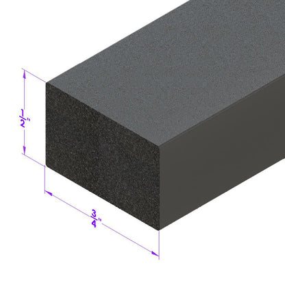 Trunk and Universal Seal Black Sponge, 3/4" Wide X 1/2" Thick; LP 58-A