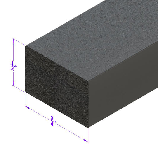 Trunk and Universal Seal Black Sponge, 3/4" Wide X 1/2" Thick; LP 58-A