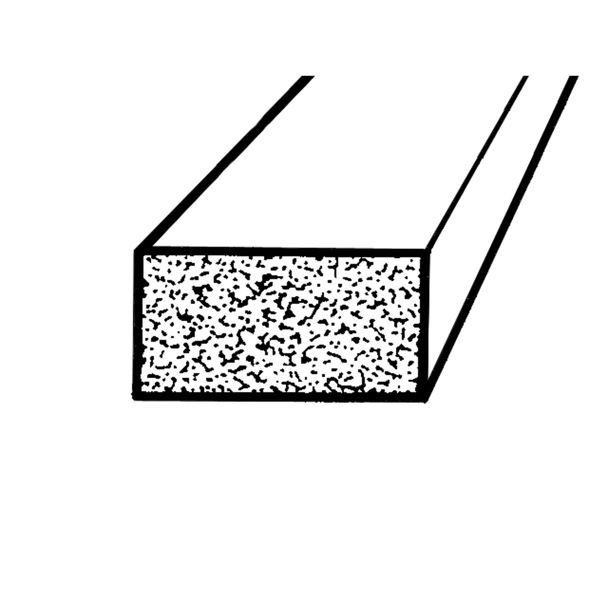 Trunk and Universal Seal Black Sponge, 1" Wide X 1/2" Thick; LP 58-B