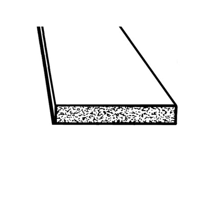 Trunk and Universal Seal Black Sponge, 1-1/2" Wide X 1/4" Thick; LP 58-D