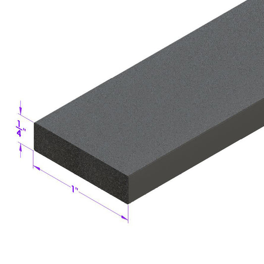 Trunk and Universal Seal Black Sponge, 1" Wide X 1/4" Thick; LP 58-E