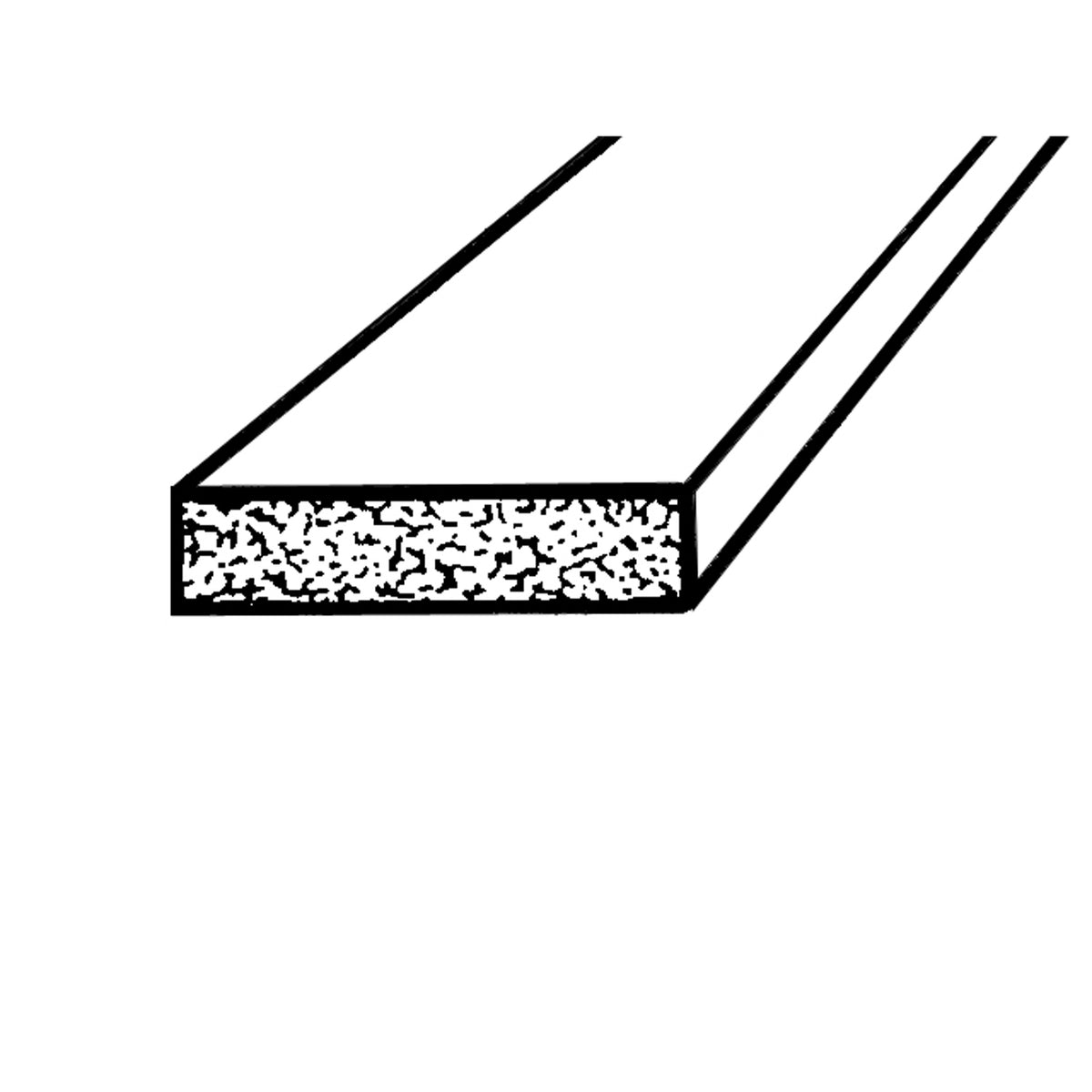 Trunk and Universal Seal Black Sponge, 1" Wide X 1/4" Thick; LP 58-E