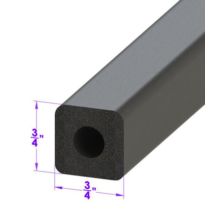 3/4" Square Shaped Extrusion; LP 80-N