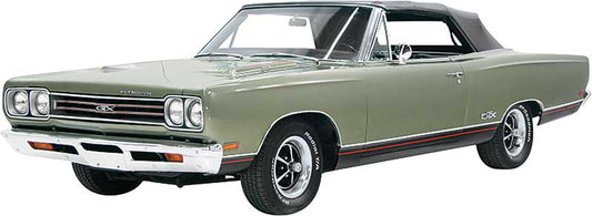 1967-70 PLYMOUTH BELVEDERE, GTX, ROADRUNNER & SATELLITE "B Body" Convertible Vinyl Top, Vinyl Window & Pads