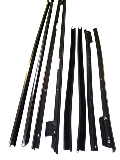 1965-66 PONTIAC BONNEVILLE/CATALINA/PARISIENNE CONV. WINDOW SWEEP SET, 8PCS