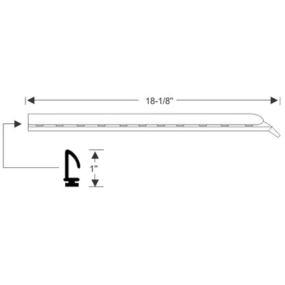 1971-1976 2Dr HT & Convertible Chevrolet Impala & Caprice rear quarter window vertical seals, pair