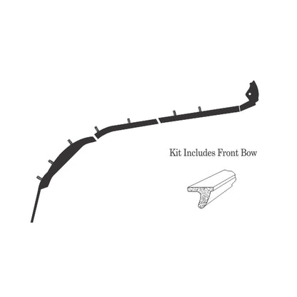 1962-63 GM A-body convertible roof rail seal set
