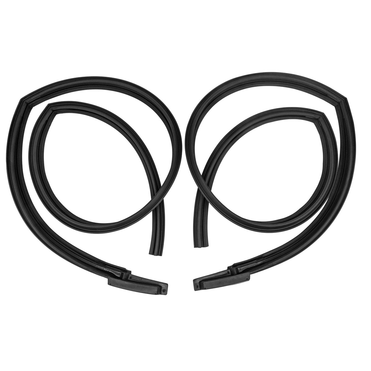 Molded Roof Rail Seals, for 63-64 Deville/Series 62 2-Door Hardtop; RR 5005-C