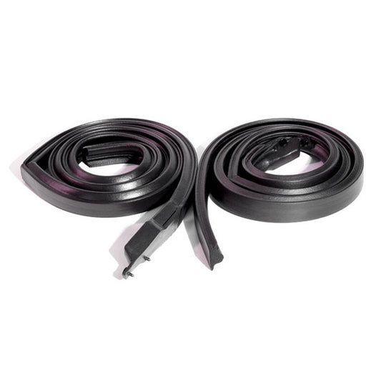 1967-68 CAPRICE & 1968 IMPALA CUSTOM 2 DOOR HARDTOP (EXCEPT FASTBACK) ROOF RAIL SEALS, PAIR