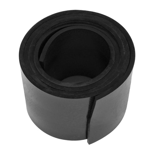 Solid Rubber Sheet 2" Wide, 3' Length, 1/8" Thick; S 18-0236