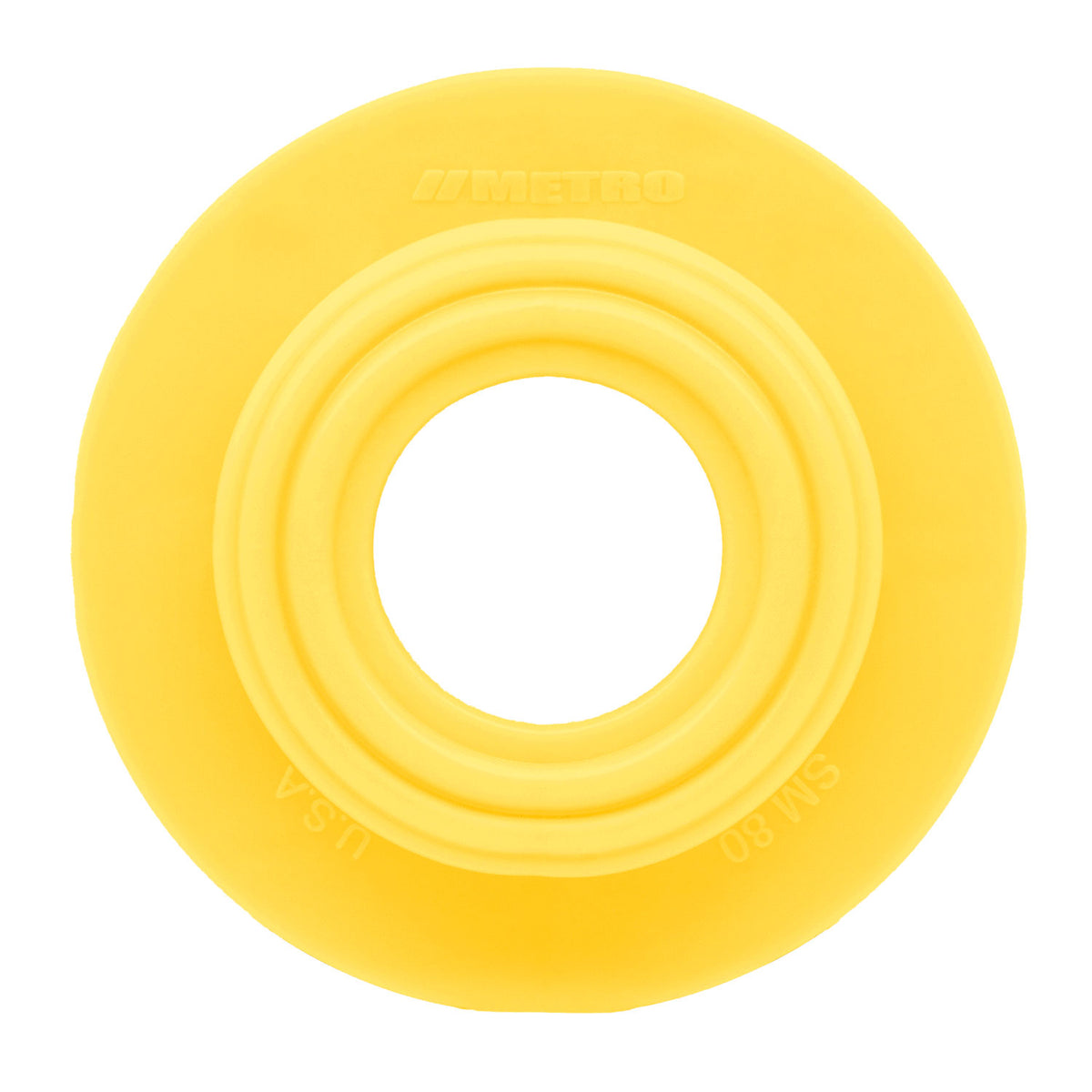 Dimmer Switch Grommet 2-1/2" flange, 1" I.D, Yellow, Rubber; SM 80-H