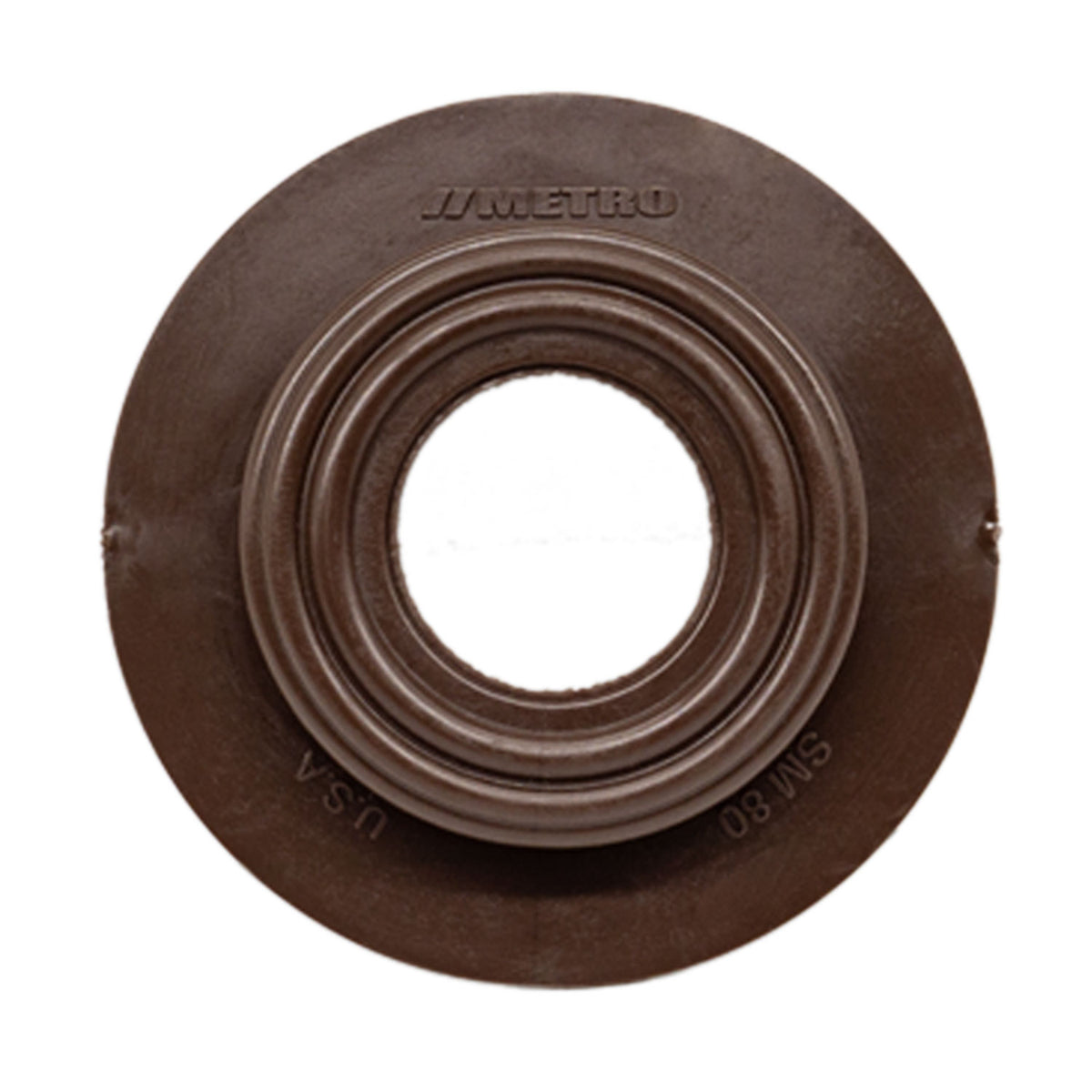 Dimmer Switch Grommet 2-1/2" flange, 1" I.D, Chocolate Brown, Rubber; SM 80-Q