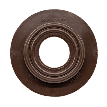 Dimmer Switch Grommet 2-1/2" flange, 1" I.D, Chocolate Brown, Rubber; SM 80-Q