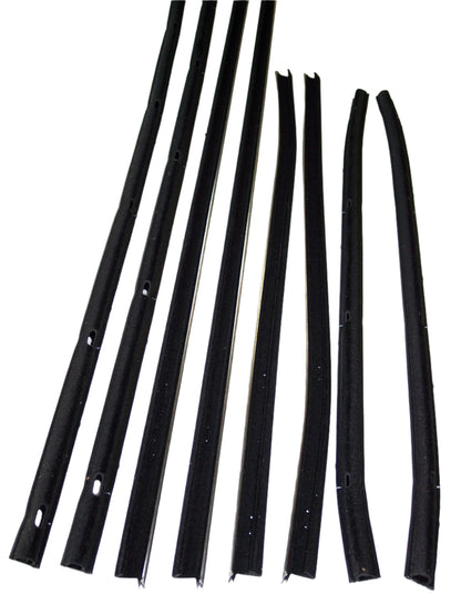 1970-1971 FORD TORINO 2 DR FASTBACK WINDOW SWEEP SET 8PCS