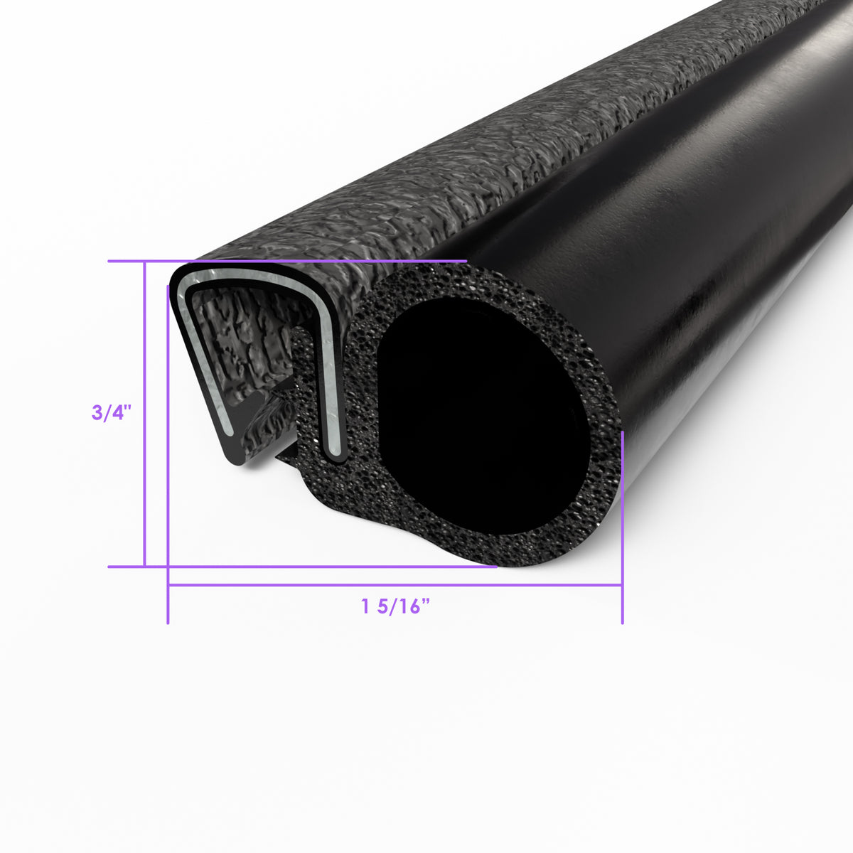 Pinchweld Trim Seal 12' length; TS 1-25