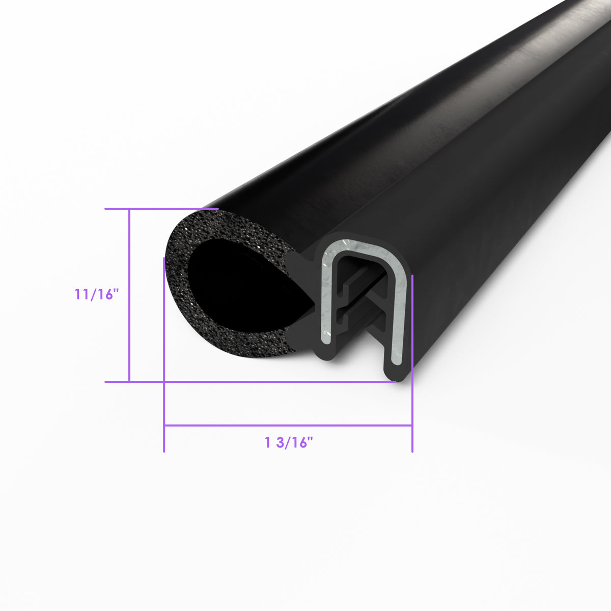 Pinchweld Trim Seal 12' length; TS 2-12