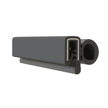 Pinchweld Trim Seal. Made of all rubber, with a steel core ; TS 2-F