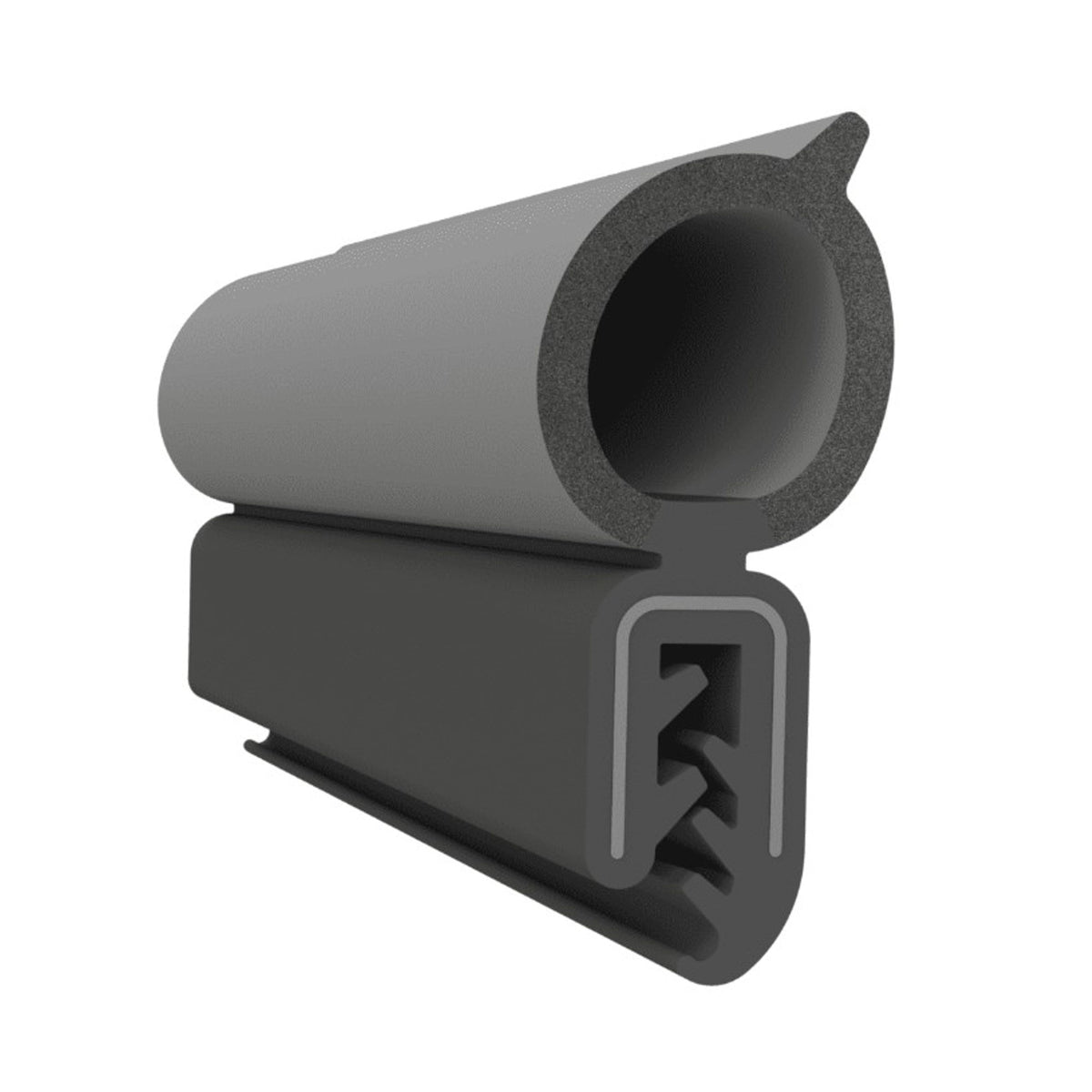 Pinchweld Trim Seal. Made of all rubber, with a steel core ; TS 3-E